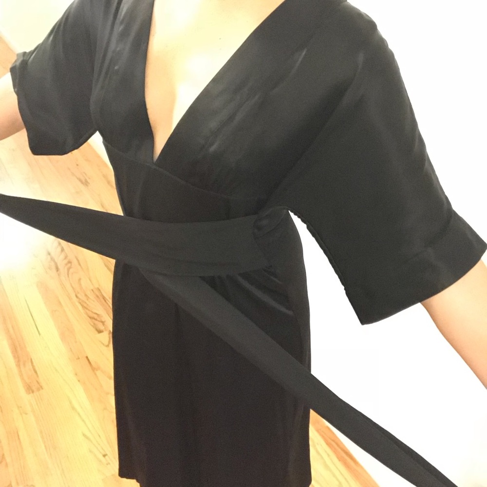 Madonna for H & M black Kimono dress